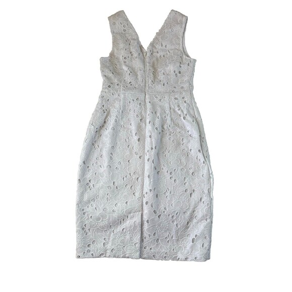 Banana Republic White Lace Eyelet Sheath Dress SIze 4 NWT - Picture 2 of 14